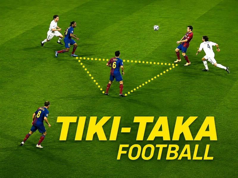 Tiki taka khác chuyền bóng thông thường ở việc sử dụng cả đường chuyền và chuyển động không bóng để thao túng cấu trúc phòng ngự đối thủ.